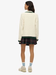 Verde - Minifalda de cuadros plisada vintage de Superdry - Imagen 3 de 10
