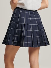 Azul marino - Minifalda de cuadros plisada vintage de Superdry - Imagen 6 de 10