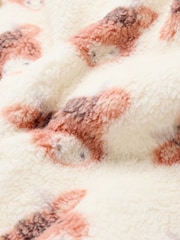 Ecru Hamish Baby Heavy Fleece Sleepsuit - Image 8 of 8