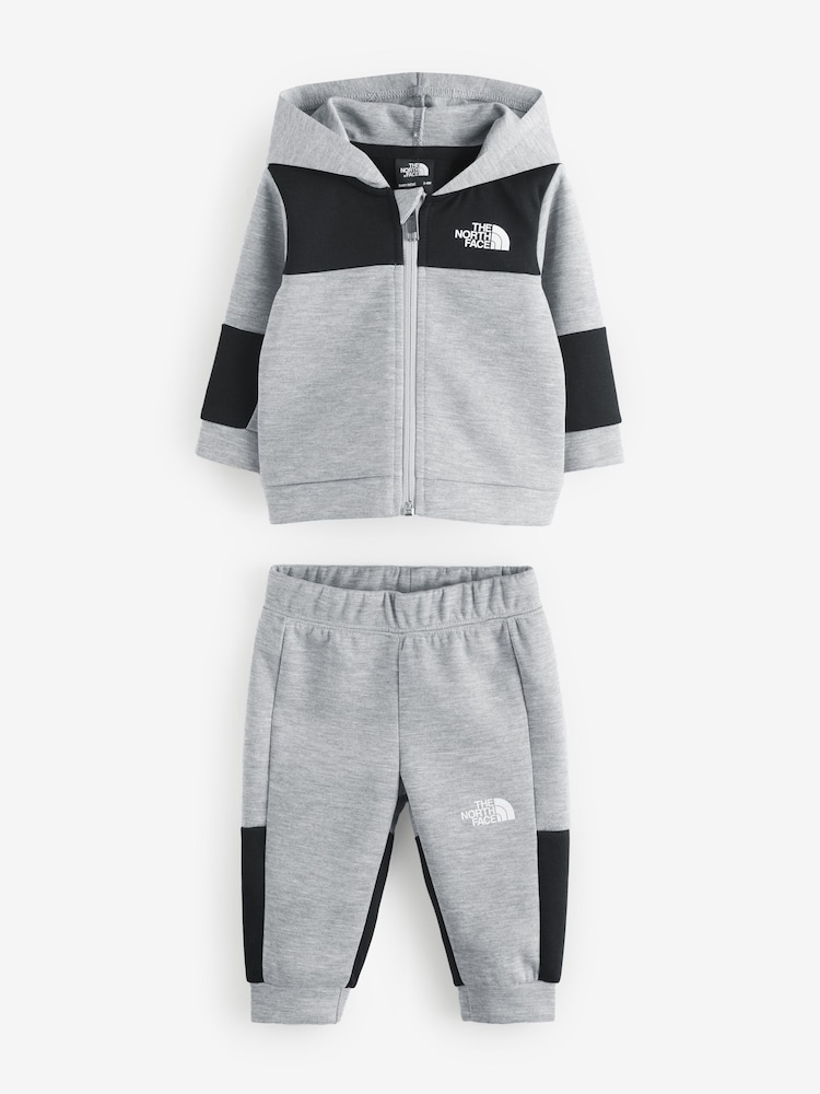 The North Face Grey Baby Easy Full Zip Sweatshirt Joggers Set - Image 1 of 1