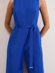 Phase Eight Blue Marta Plain Jumpsuit - Image 5 of 7