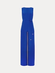 Phase Eight Blue Marta Plain Jumpsuit - Image 7 of 7