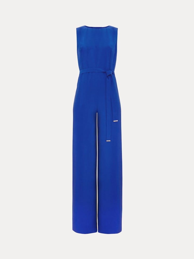 Phase Eight Blue Marta Plain Jumpsuit - Image 7 of 7