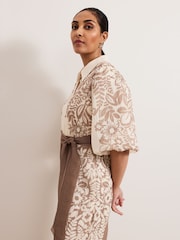 Phase Eight Brown Petite Lilja Jumpsuit - Image 5 of 6