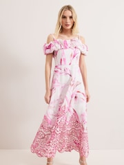 Phase Eight Pink Petite Esme Dress - Image 3 of 7