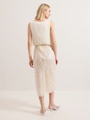 Phase Eight Cream Alma Pencil Skirt - Image 3 of 8