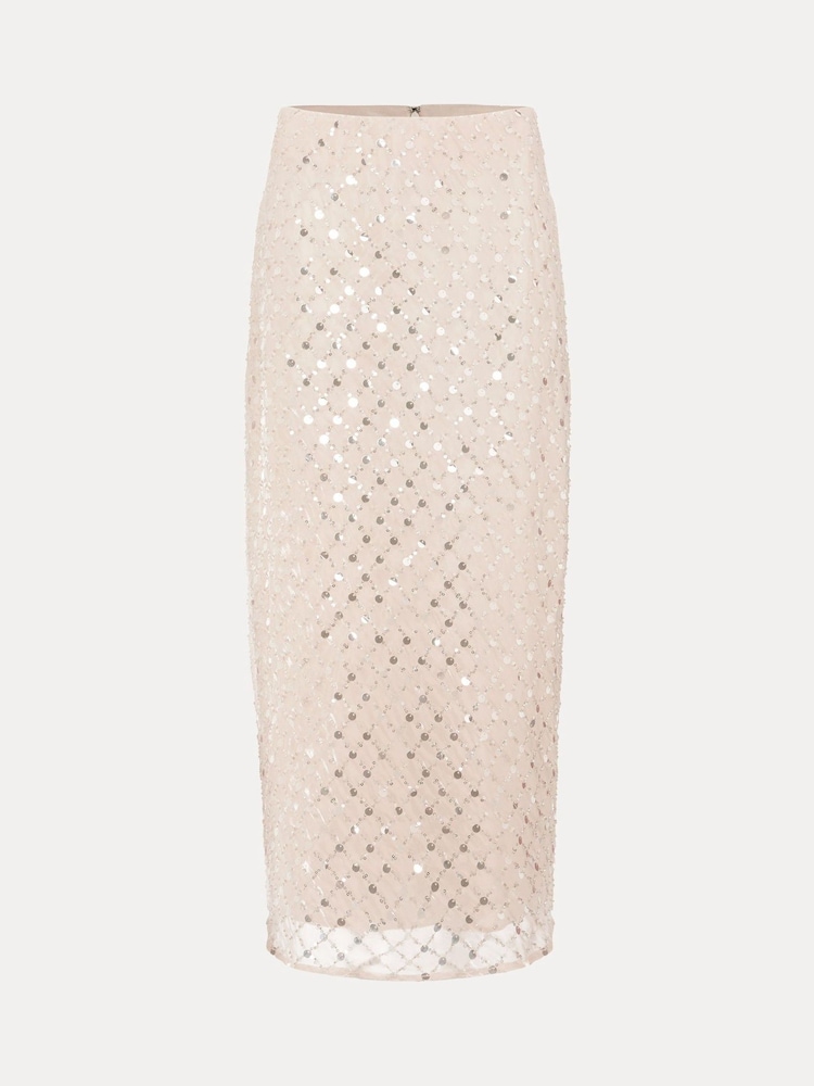 Phase Eight Cream Alma Pencil Skirt - Image 8 of 8