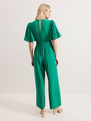 Phase Eight Green Margot Puff Jumpsuit - Image 3 of 8