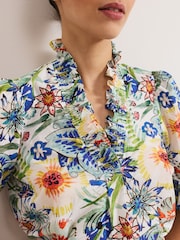 Phase Eight Cream Izara Print Top - Image 4 of 6