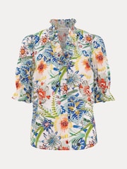 Phase Eight Cream Izara Print Top - Image 6 of 6