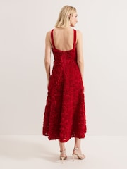 Phase Eight Red Angeline Midaxi Dress - Image 2 of 7