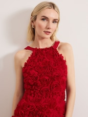 Phase Eight Red Angeline Midaxi Dress - Image 3 of 7