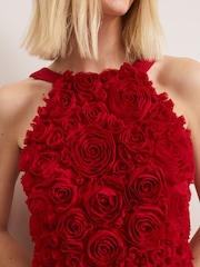 Phase Eight Red Angeline Midaxi Dress - Image 5 of 7