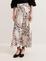 Phase Eight Black Animal Print Orla Skirt - Image 3 of 5