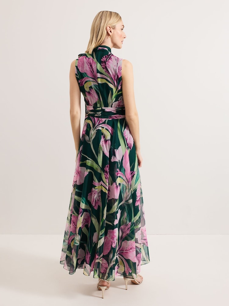 Phase Eight Green Lucinda Print Dress - Image 2 of 7