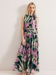 Phase Eight Green Lucinda Print Dress - Image 3 of 7