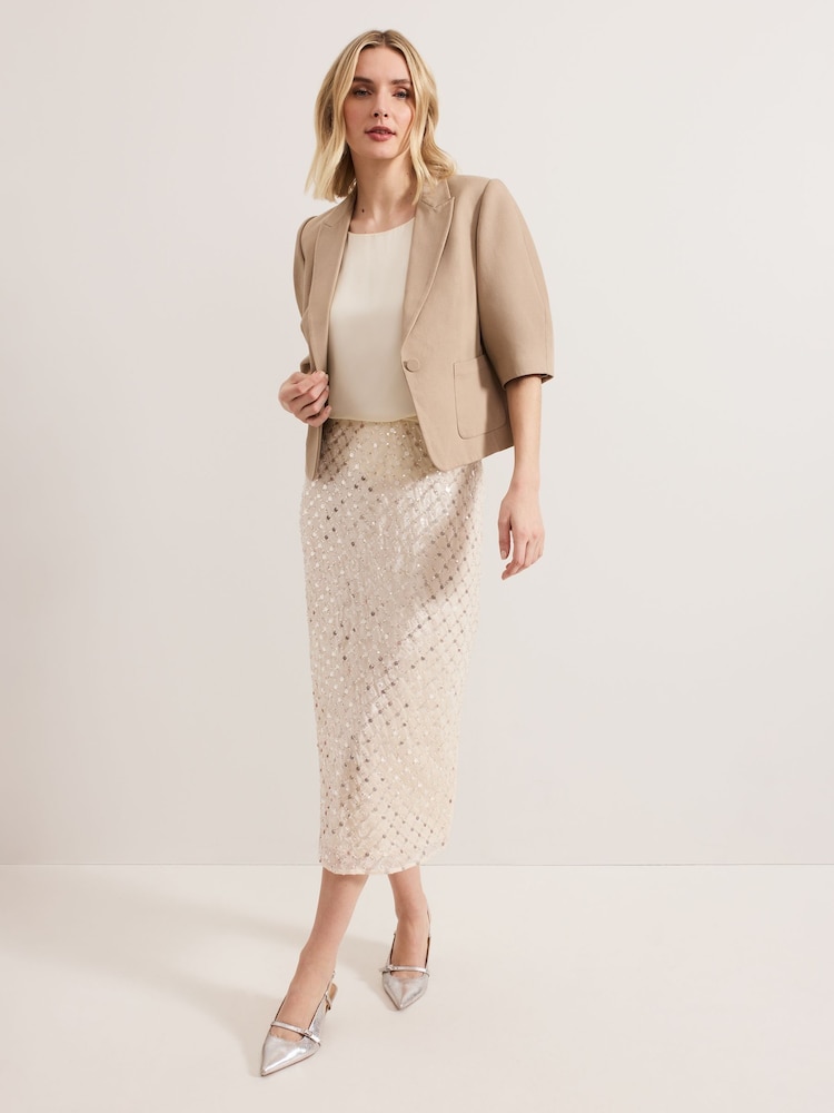 Phase Eight Natural Blackwell Jacket - Image 4 of 7