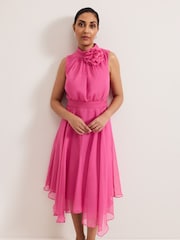 Phase Eight Pink Petite Lucinda Dress - Image 3 of 6