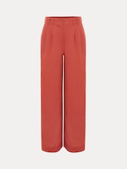 Phase Eight Brown Lottie Linen Trousers - Image 8 of 8