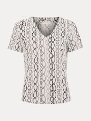 Phase Eight White Alice Chain 100% Cotton Top - Image 6 of 6