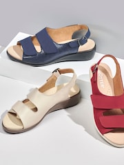 Hotter Red Extra Wide Fit Easy II Touch-Fastening Sandals - Image 5 of 5