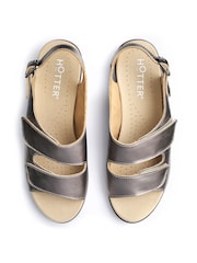 Hotter Red Regular Fit Easy II Touch Fastening Sandals - Image 4 of 4