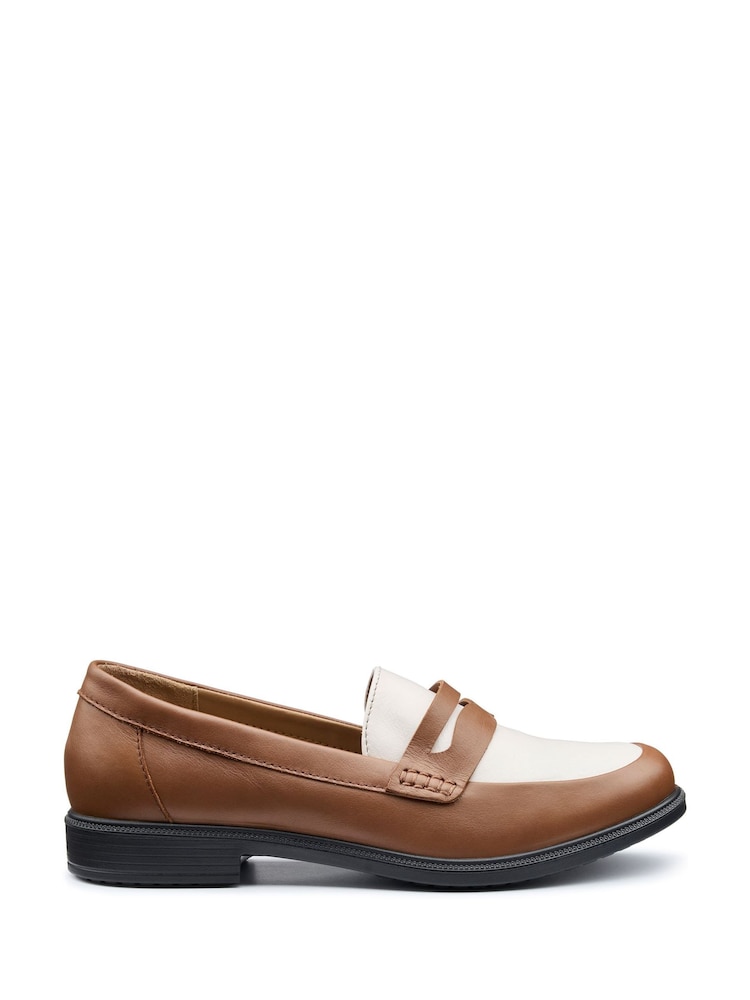 Hotter Brown Wide Fit Dorset Slip-On Shoes - Image 1 of 4
