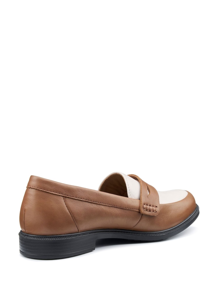 Hotter Brown Wide Fit Dorset Slip-On Shoes - Image 2 of 4