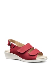 Hotter Red Wide Fit Easy II Touch-Fastening Sandals - Image 2 of 4
