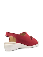 Hotter Red Wide Fit Easy II Touch-Fastening Sandals - Image 3 of 4