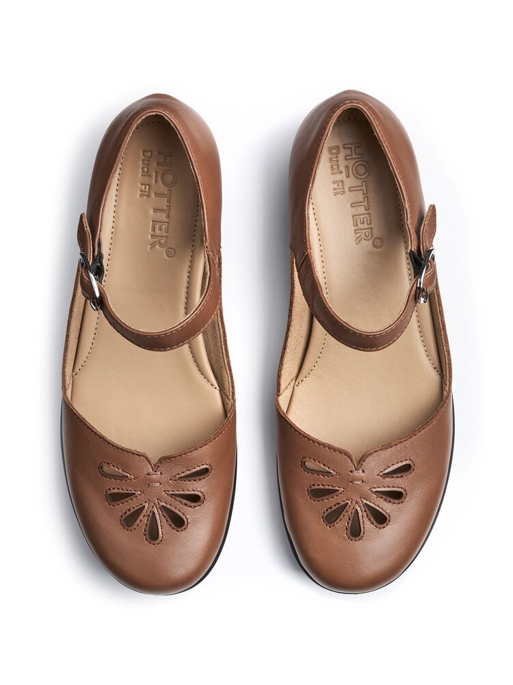 Hotter Brown Regular Fit Eloise Buckle Shoes - Image 4 of 4 Hotter Brown Regular Fit Eloise Buckle Shoes - Image 4 of 4