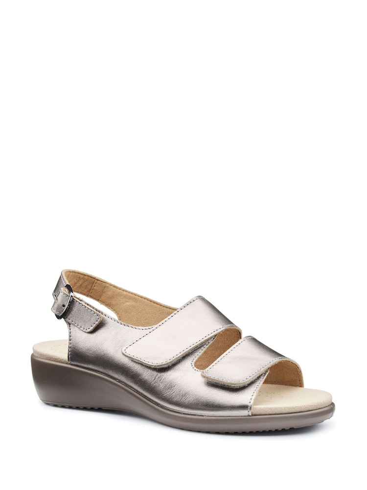 Hotter Red Wide Fit Easy II Touch-Fastening Sandals - Image 2 of 4