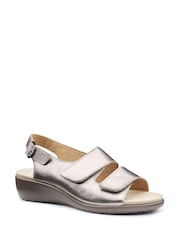 Hotter Metallic Extra Wide Fit Easy II Touch-Fastening Sandals - Image 2 of 4