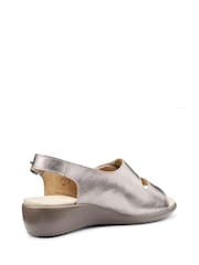 Hotter Metallic Extra Wide Fit Easy II Touch-Fastening Sandals - Image 3 of 4