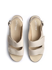 Hotter Natural Wide Fit Easy II Touch-Fastening Sandals - Image 4 of 5