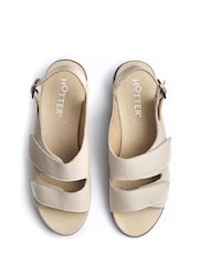 Hotter Natural Extra Wide Fit Easy II Touch Fastening Sandals - Image 4 of 5