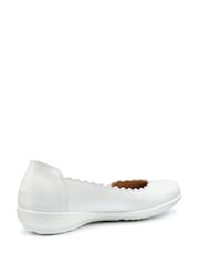 Hotter White Wide Fit Eider Slip-On Shoes - Image 2 of 3
