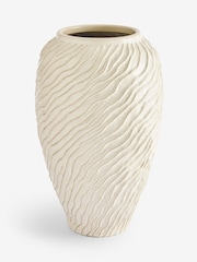 Natural Ceramic Fairford Textured Extra Large Vase - Image 4 of 4