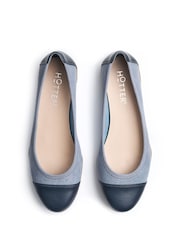 Hotter Blue Wide Fit Ivy Slip-On Shoes - Image 4 of 4