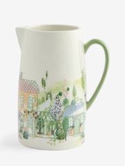 Pastel House Scene Jug Vase - Image 3 of 3