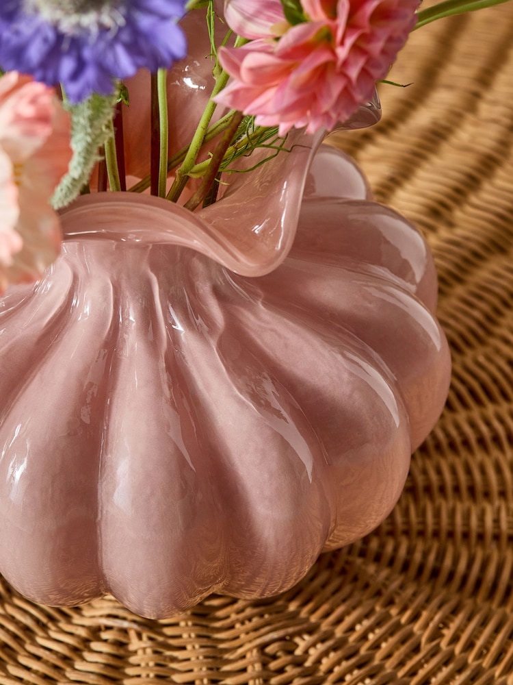 Vase ya Kioo cha Frill - Picha 2 kati ya 5