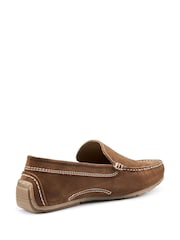 Hotter Brown Regular Fit Nathan Slip-On Shoes - Image 3 of 4