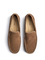 Hotter Brown Regular Fit Nathan Slip-On Shoes - Image 4 of 4
