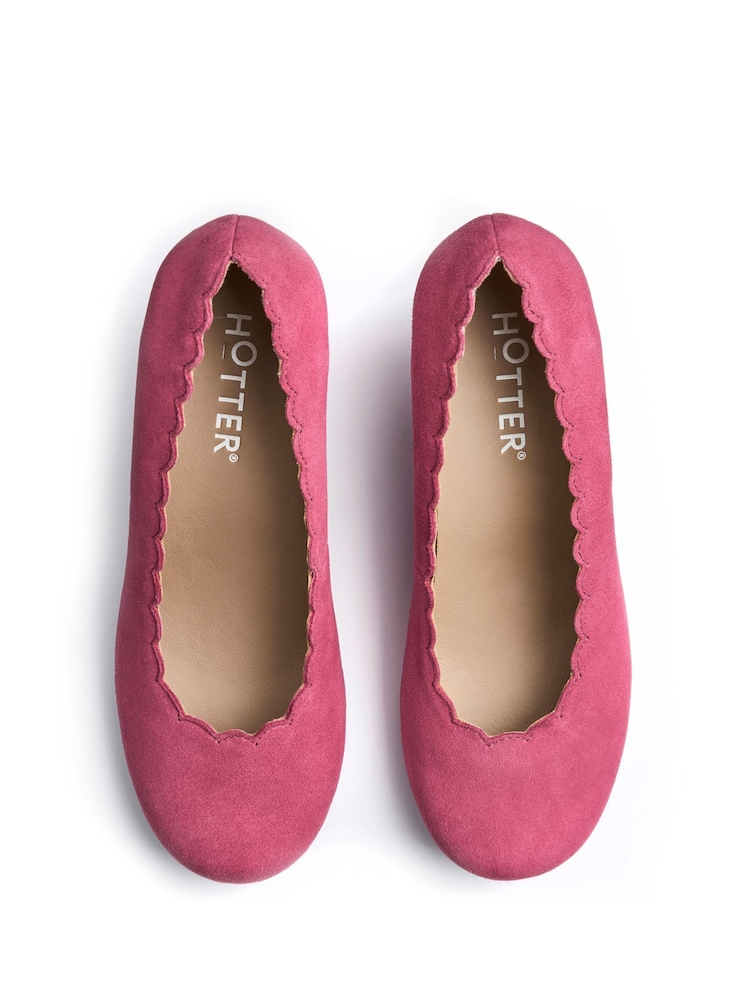 Hotter Pink Regular Fit Jive Slip-On Shoes - Image 4 of 4