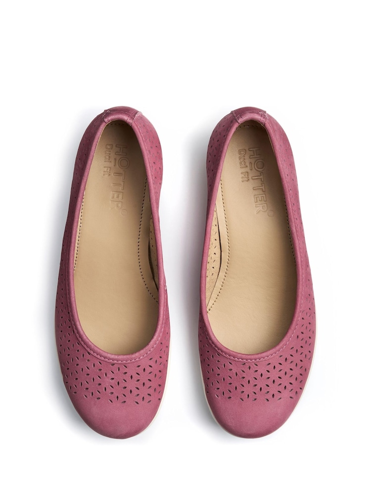 Hotter Red Wide Fit Livvy II Slip-On Shoes - Image 4 of 4