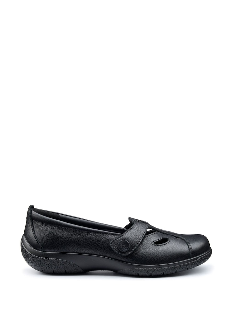 Hotter Black Wide Fit Nirvana Slip-On Shoes - Image 1 of 4