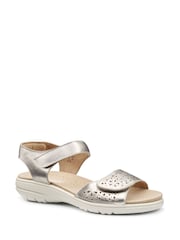 Hotter Gold Wide Fit Leah II Touch-Fastening Sandals - Image 2 of 4