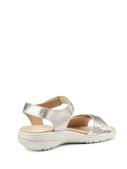 Hotter Gold Wide Fit Leah II Touch-Fastening Sandals - Image 3 of 4