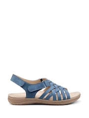 Hotter Blue Regular Fit Maple Touch-Fastening Sandals - Image 1 of 6