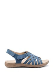 Hotter Blue Regular Fit Maple Touch-Fastening Sandals - Image 5 of 6